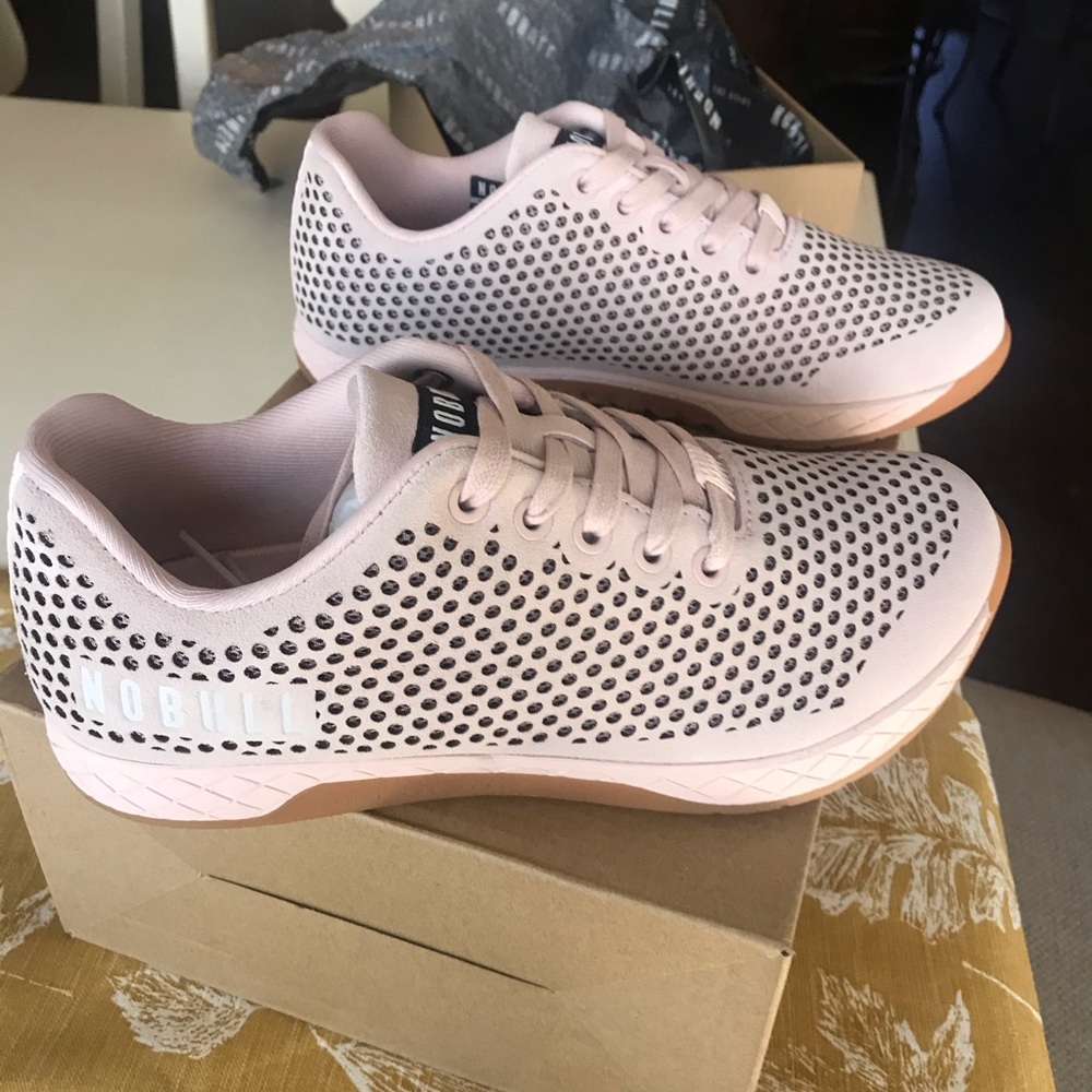 Women’s No Bull blush suede trainers 8.5